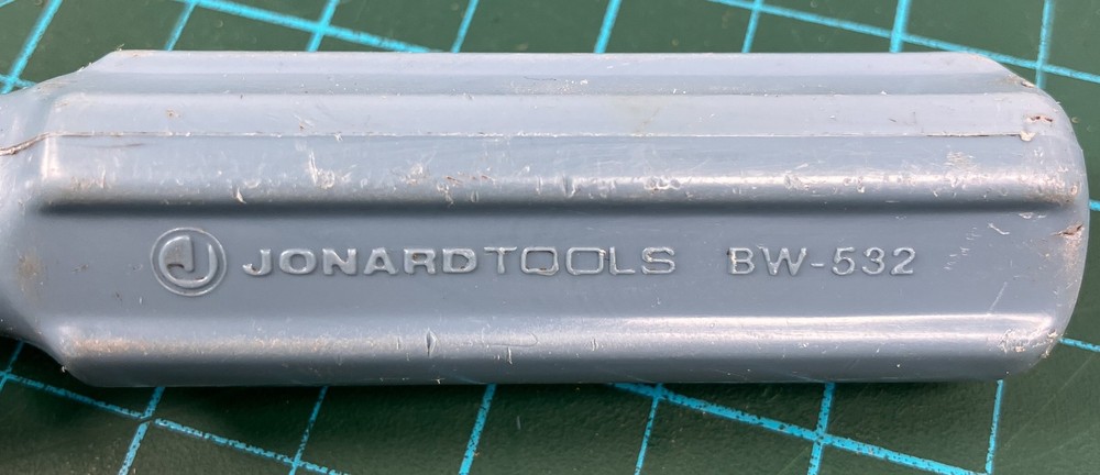 Jonard Tools HEX Key Driver TR 5/32" 9.0" long Hollow Tip Screwdriver Handle