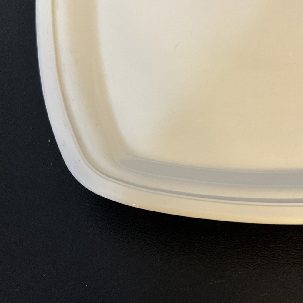 Litton Micro Browner White Ceramic Footed Rectangle for Kitchen Microwave