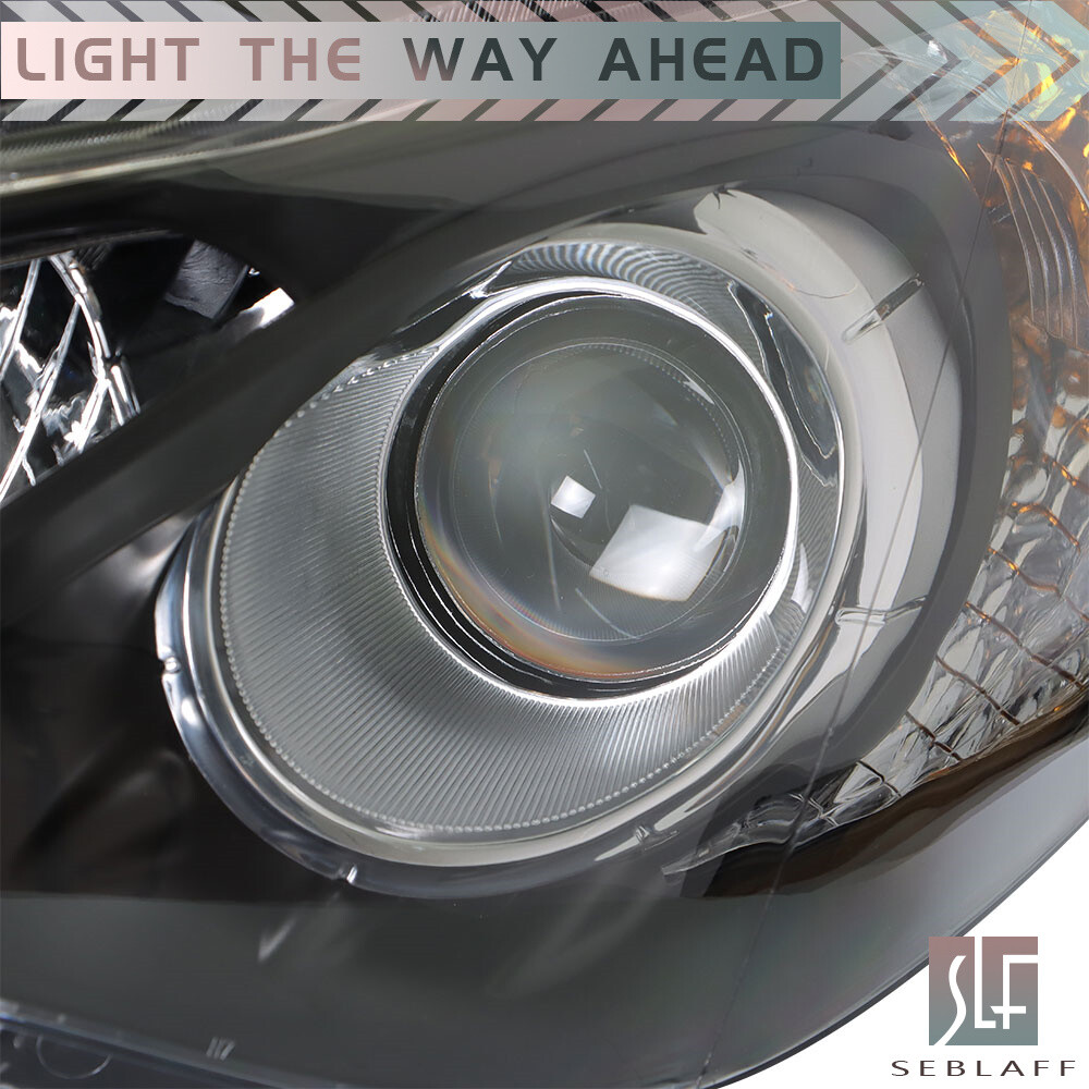 For Hyundai Sonata 2011-2014 Projector Headlights Assembly Pair Black Housing