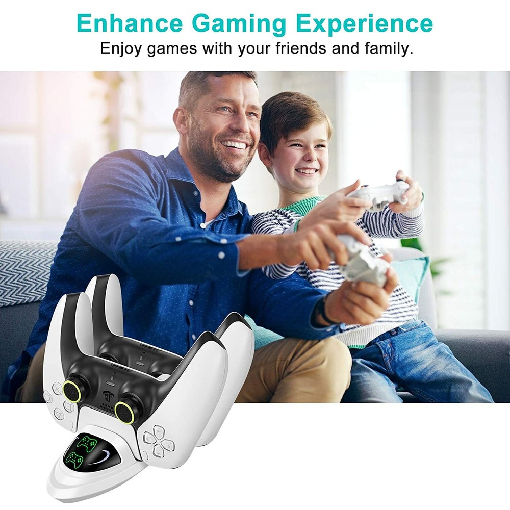 Compatible With PS5 Controller Charging Station, With 2A /5V Fast Charging Cable