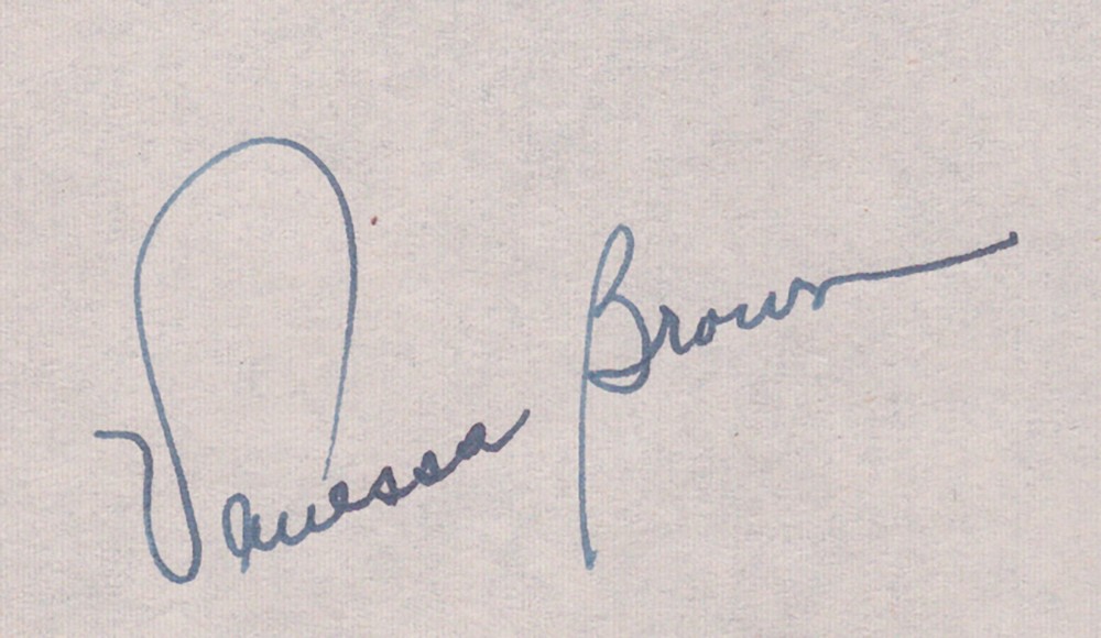 VANESSA BROWN - DOCUMENT DOUBLE SIGNED 06/26/1947