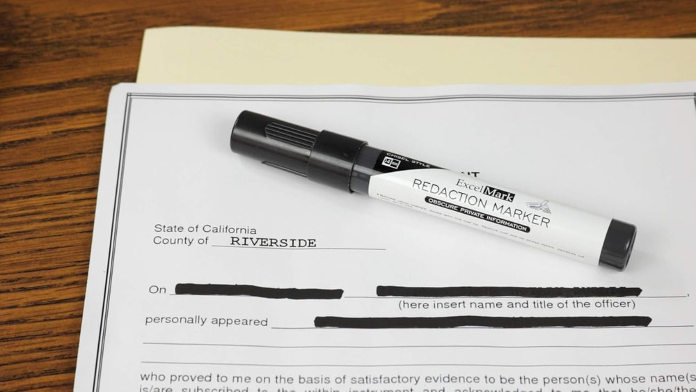 Security Redaction Marker (6 Pack)