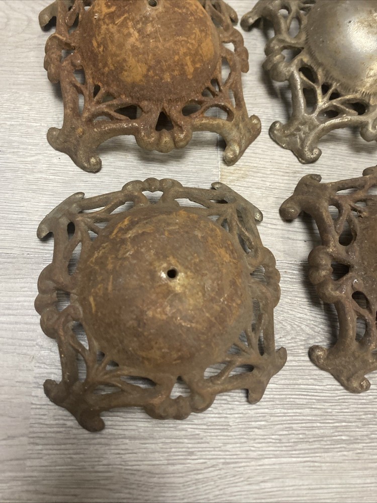 (4) Antique Edwardian Hat Stand Bases Only