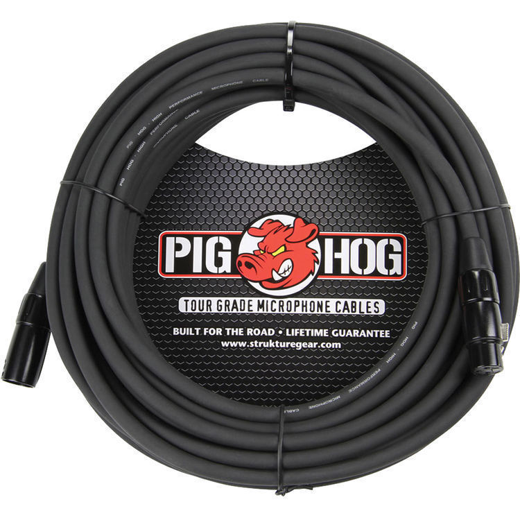 Pig Hog PHM50 Series 50' XLR Microphone Cables 2-Pack