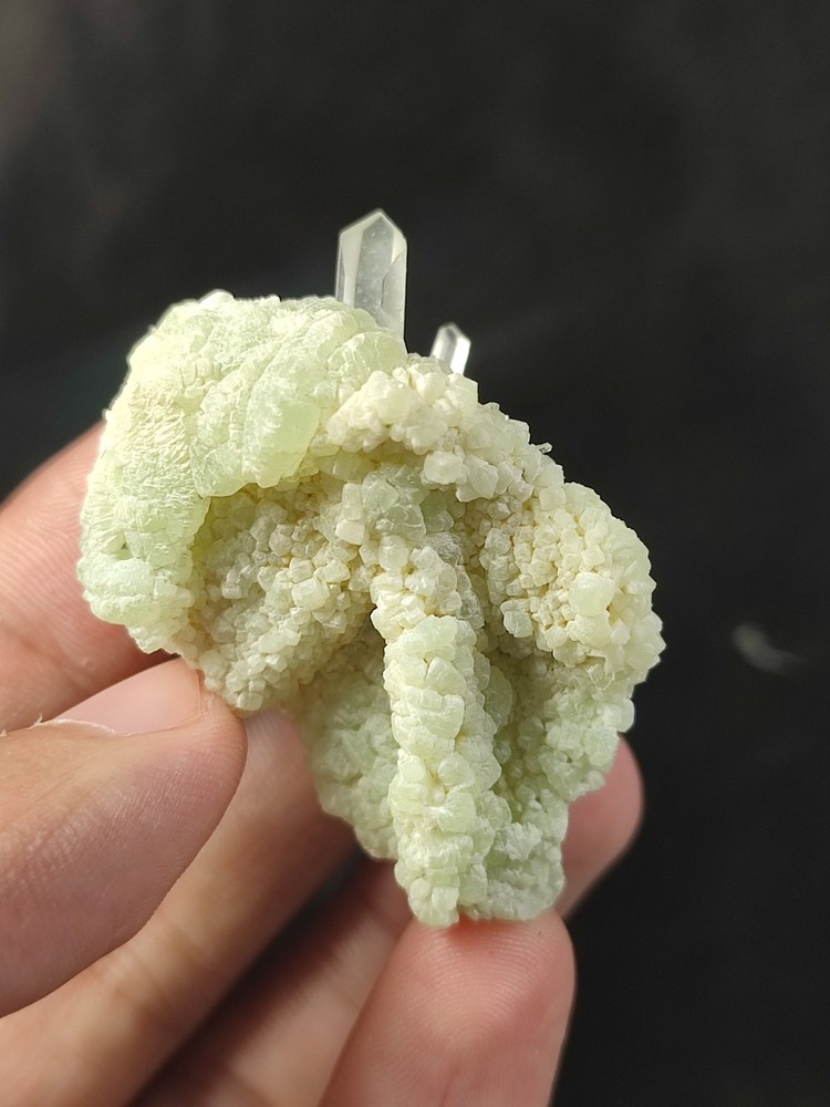 Calcite With Prehnite Nice Color & Termination-Afg.