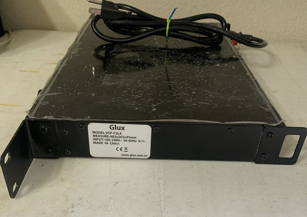 Glux VSP-F2L4 LED Video Processor Screen Controller 1U Rackmount Tested