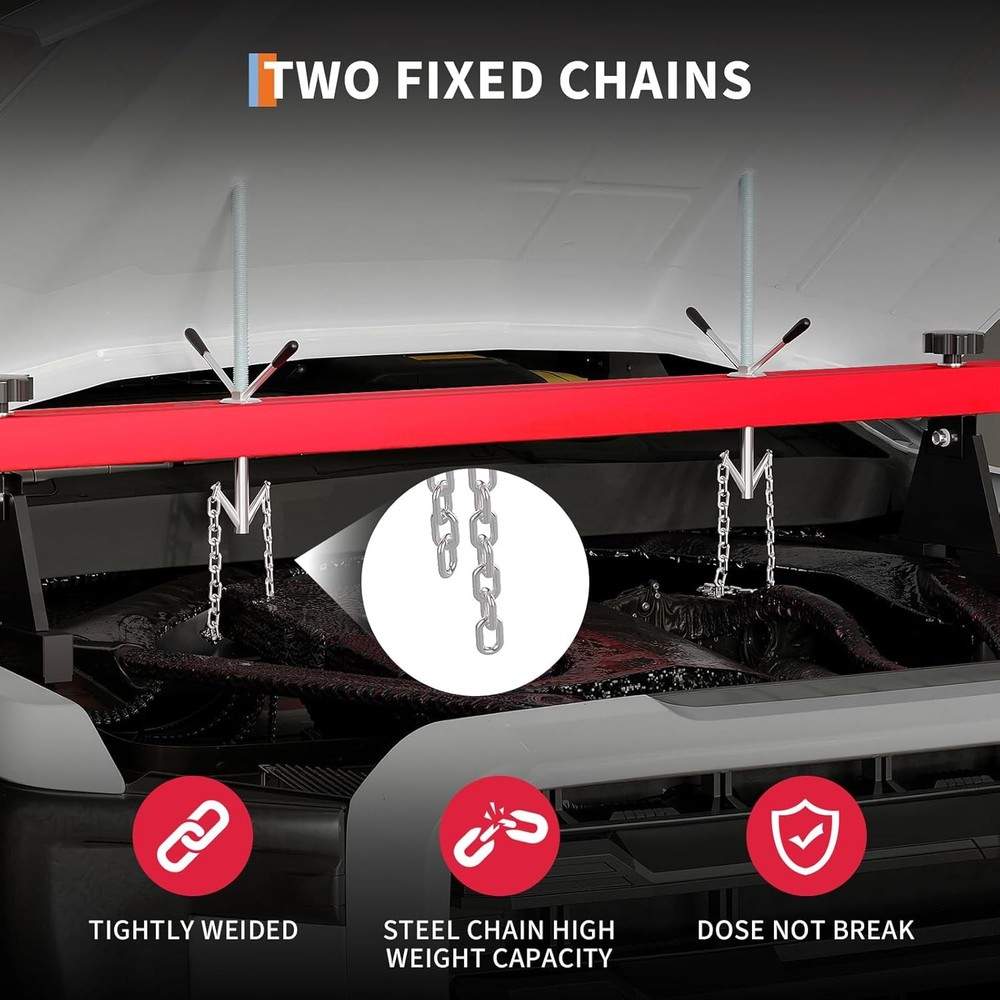 Engine Support Bar 1100 LBS Capacity Motor Transverse Bar Engine Load Leveler