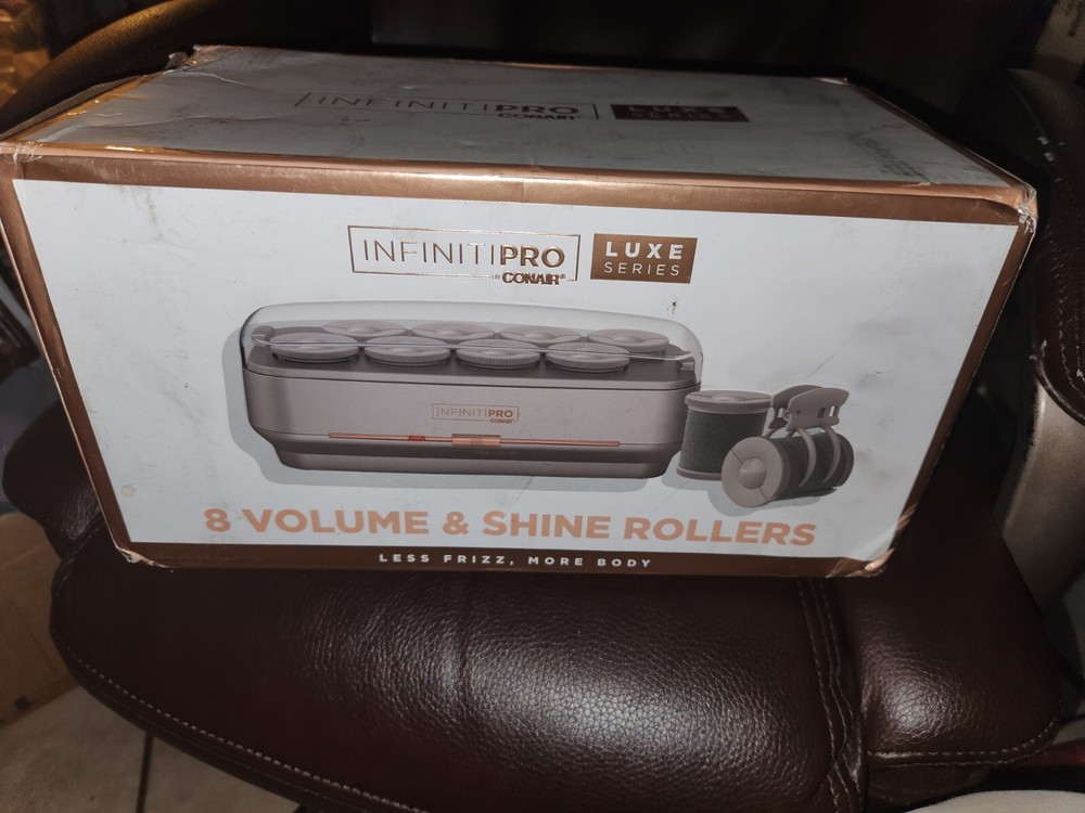 Conair Infinity pro luxe Instant Heat Ceramic Flocked Rollers - xl 8 Count total