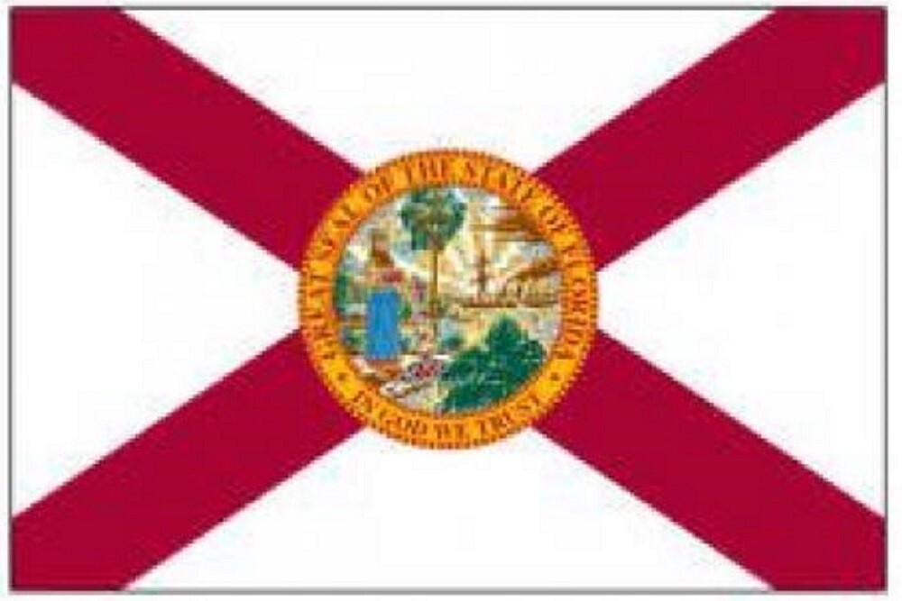 Florida 3'x5'  Nylon Flag