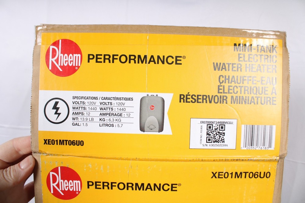Rheem Performance 1.5 Gal. 120-Volt Plug-in MiniTank POU Electric Water Heater