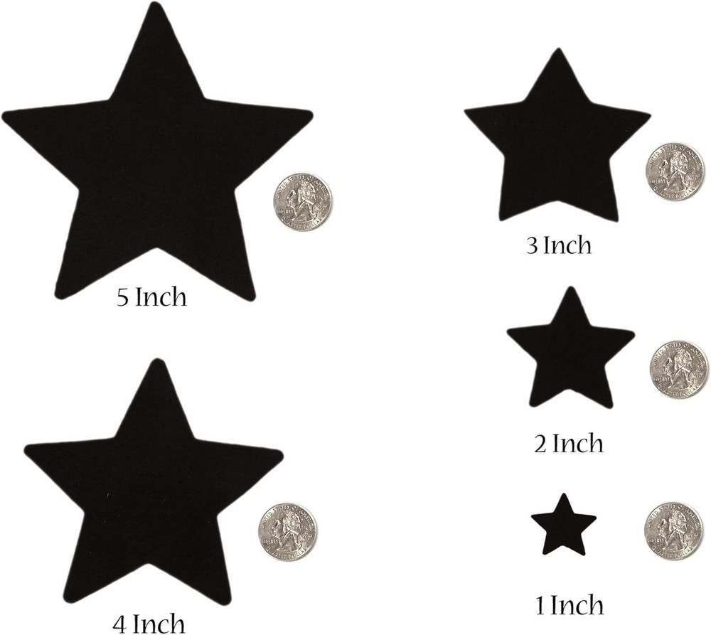 2 Inch 60Pc Felt Stars (Yellow)