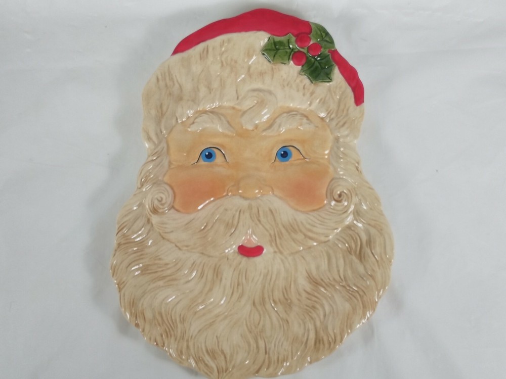 Dept 56 Santa Clause Platter Cookie Platter