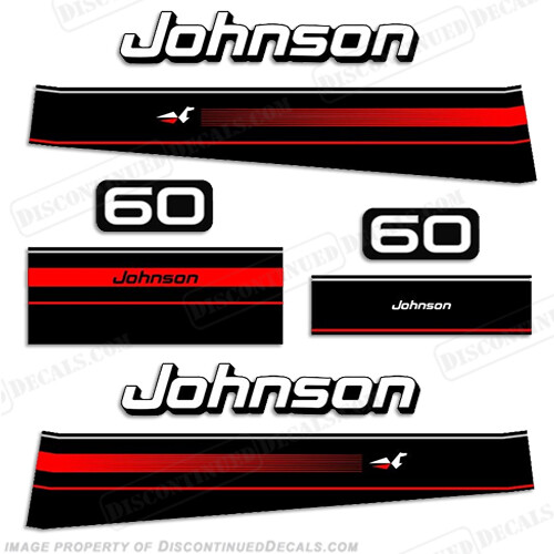 Fits Johnson 1996 60hp Decal Kit