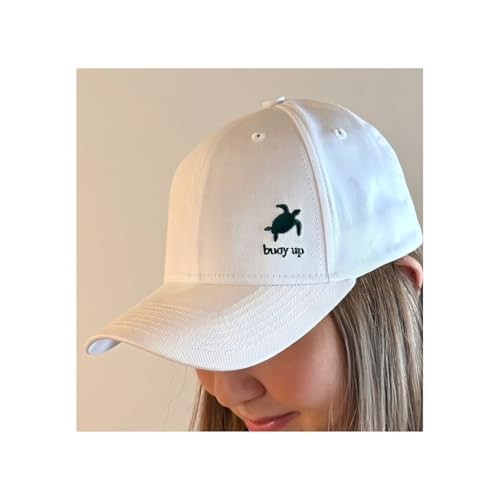Baseball Cap with Adjustable Buckle Closure - Regular Fit One Size White