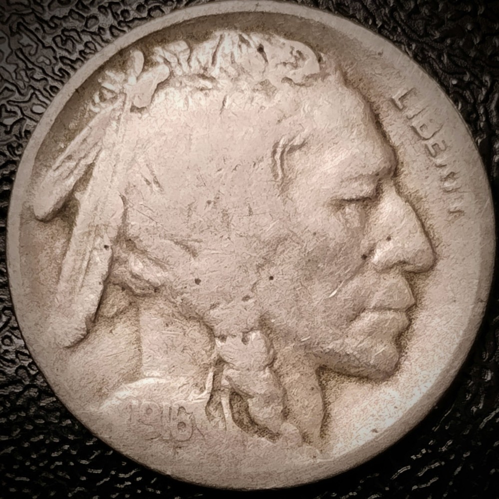 1916 S Buffalo Nickel - Fine - 5C