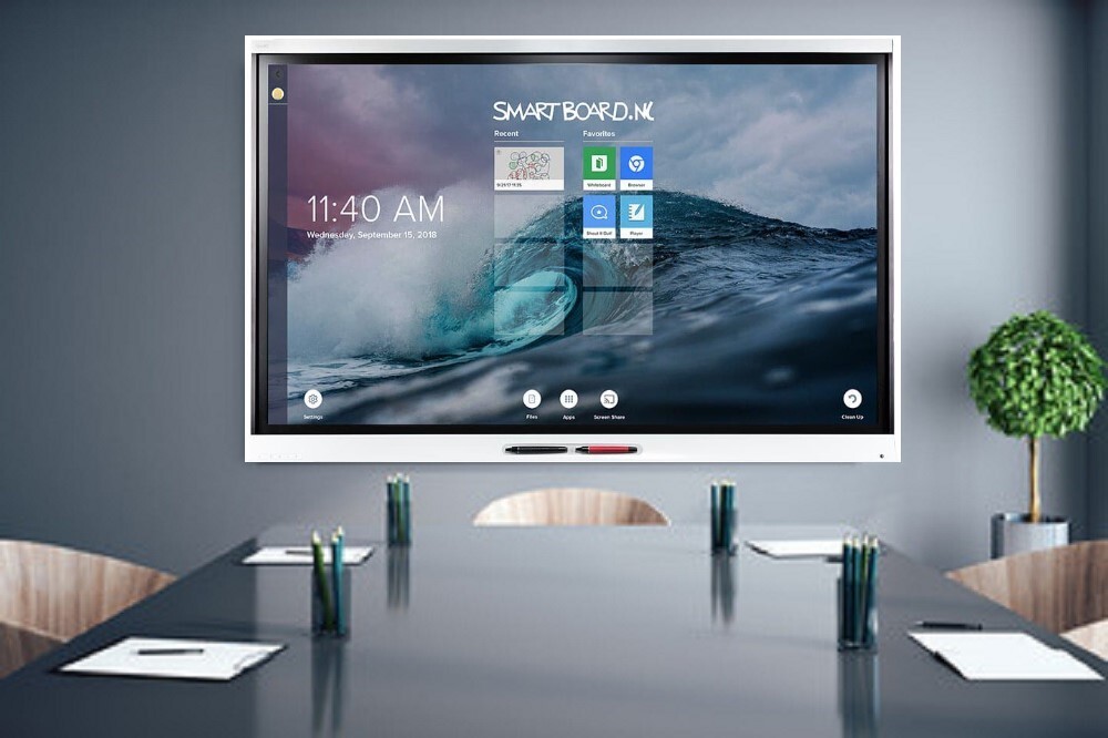 SMART Board SPNL 6065 Touchscreen Interactive Whiteboard Display For Classroom