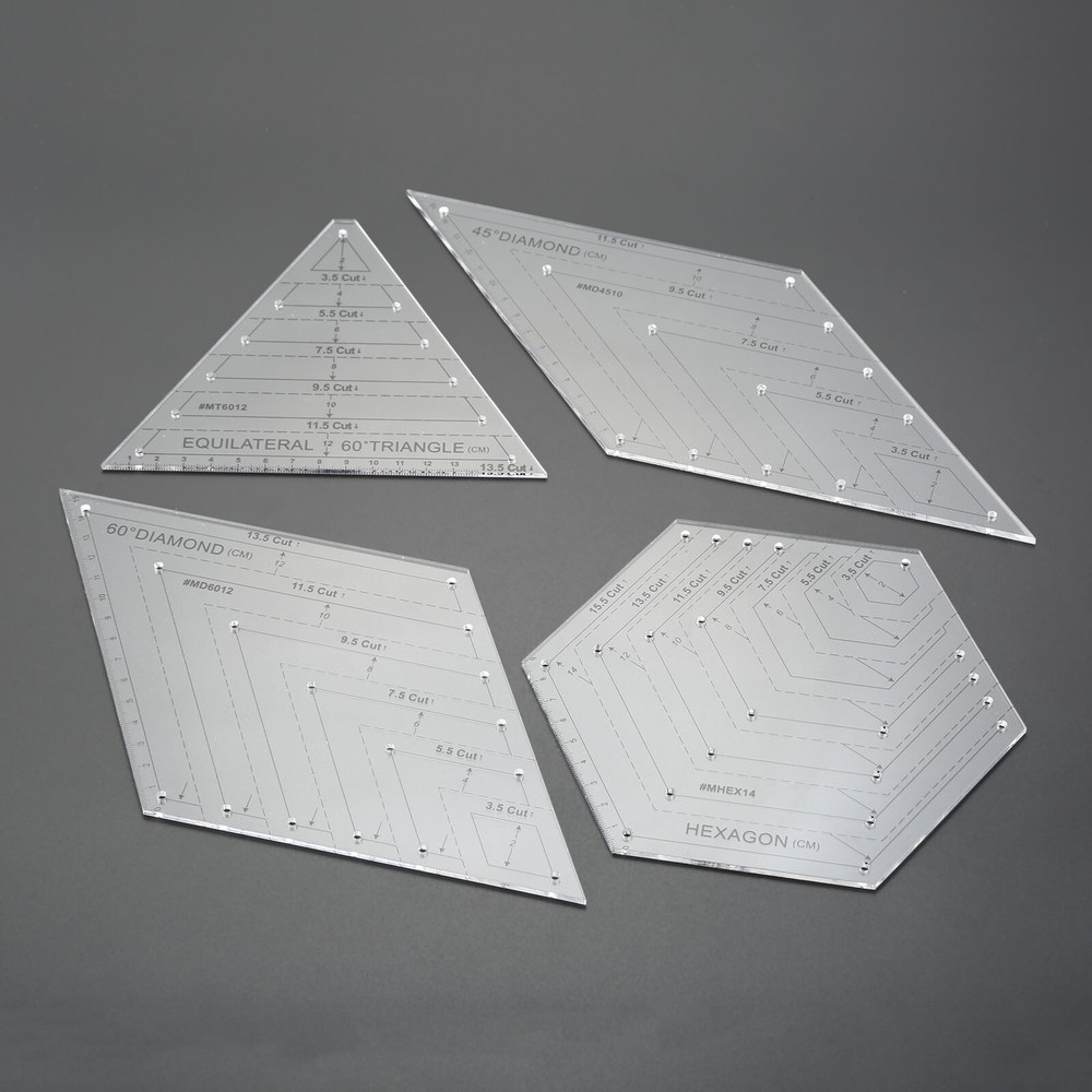 Sewing Patchwork Quilting Ruler Transparent Handmade Tailor Ruler for Home Tool