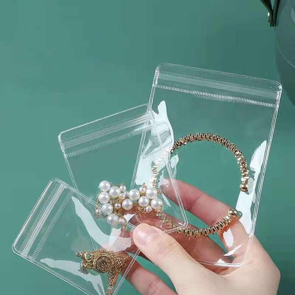 Small Plastic Bags, 100 Pcs Mini Baggies, Clear 5X7 cm, Transparent