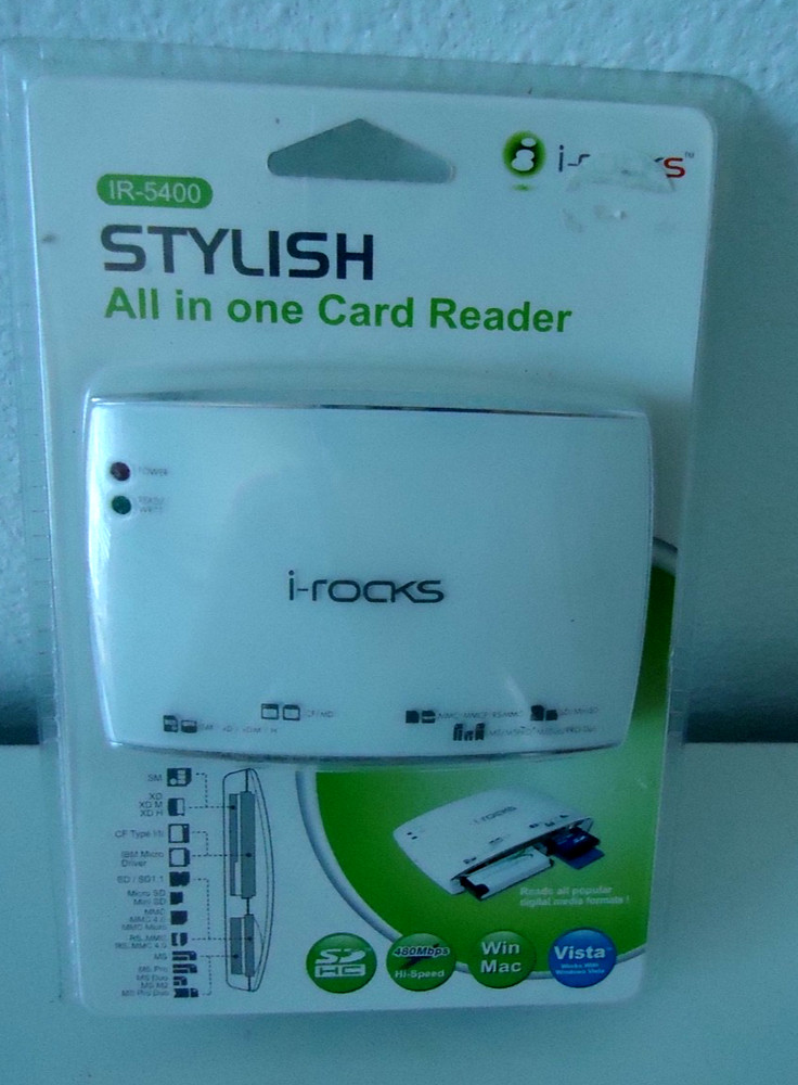 I-rocks IR-5400 STYLISH Multi Card White Reader