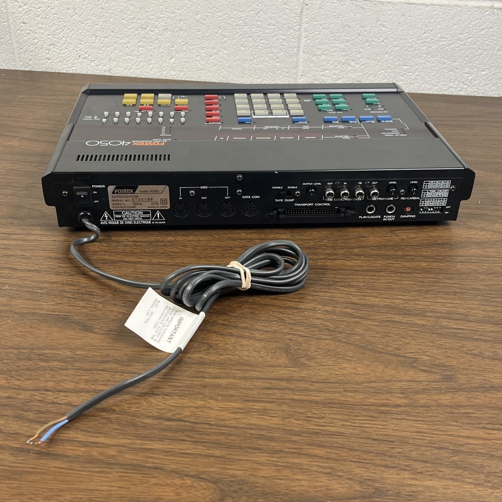 Fostex 4050 Autolocator Multitrack Controller Timecode Generator Midi Excellent