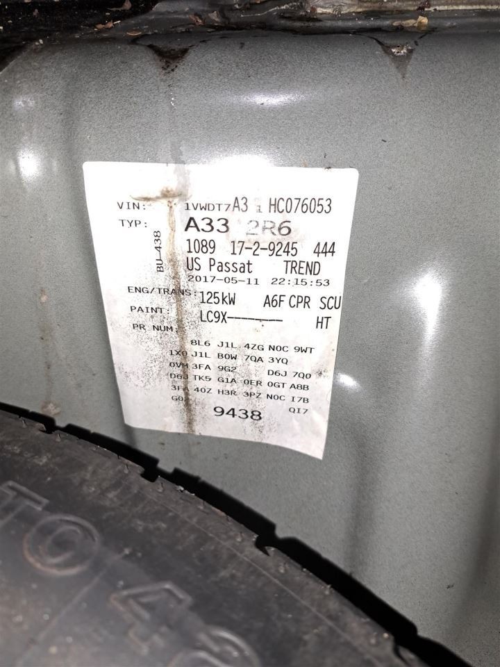 2017 Passat Brake Master Cylinder Sku#4136959