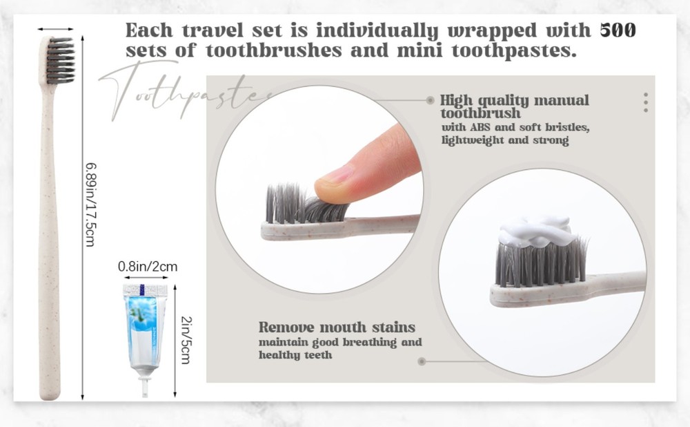 Disposable Toothbrushes with Tootaste Bulk Indivily