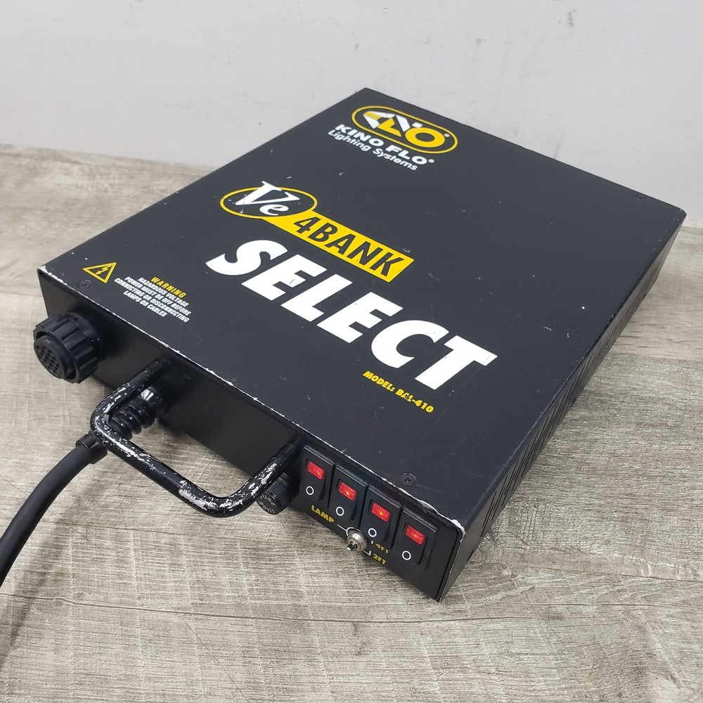 *Powers Up* Kino Flo Lighting Systems VE 4Bank Select Model Bal-410