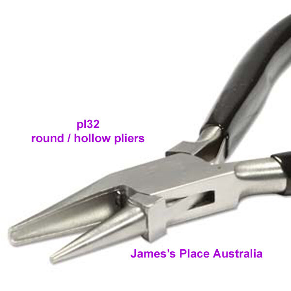 Round/Hollow Pliers - for looping, bending & shaping