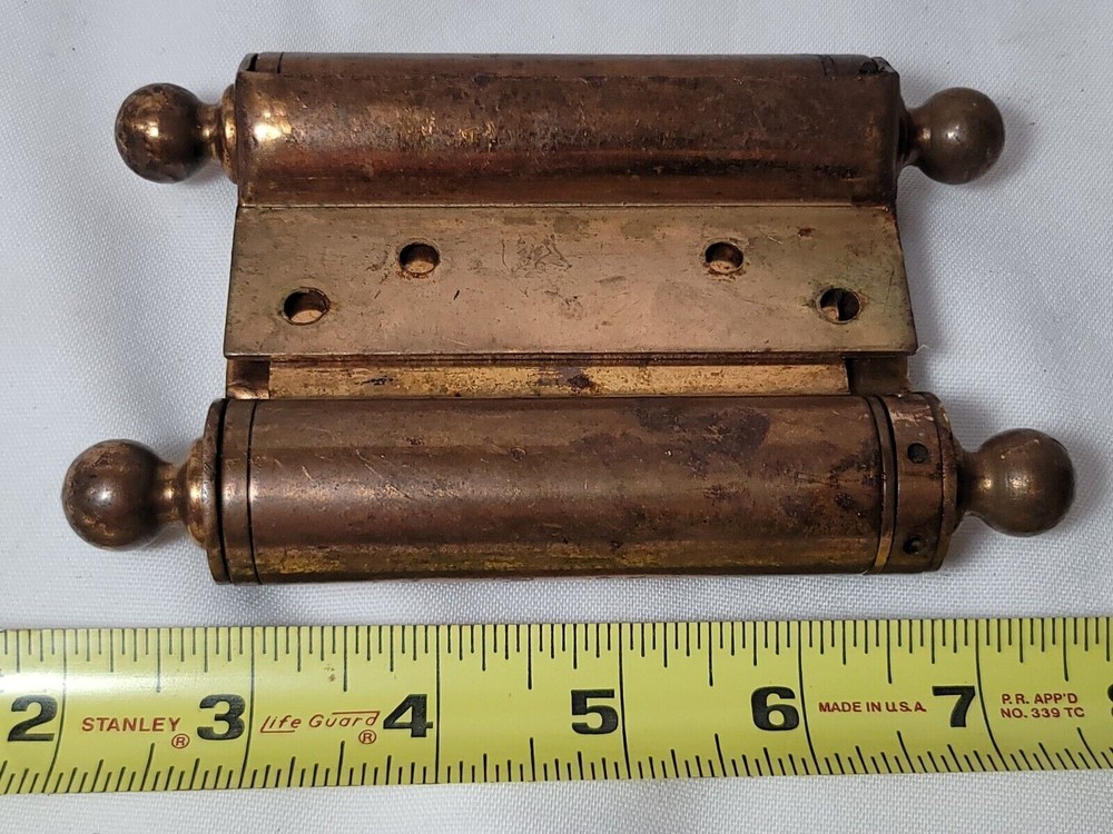 Vintage Rare Milwaukee Hardware Double Action Hinges