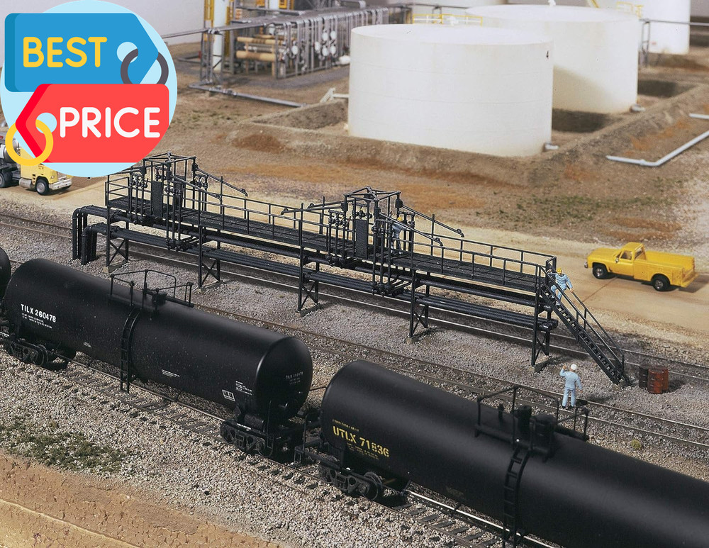 New HO Scale Model Oil Loading Platform 8 Easy to Use