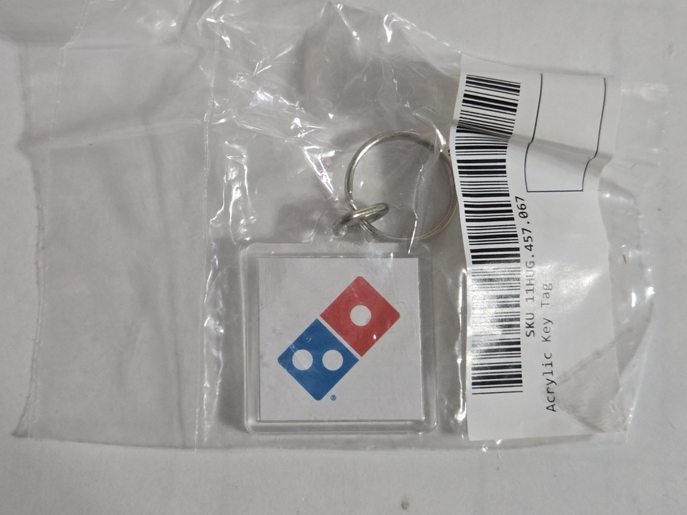 Domino's Pizza Logo Keychain