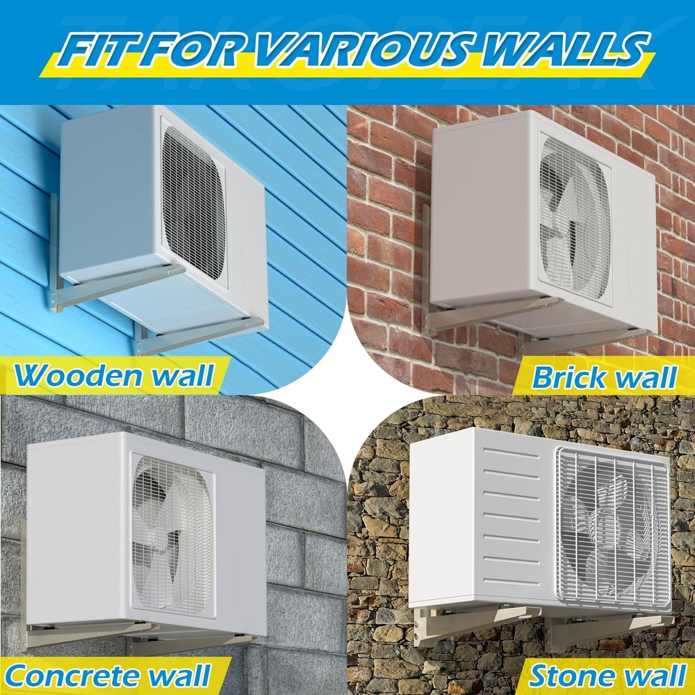 Mini Split AC Bracket: Folding Wall Mount for Ductless Mini Split AC/ Heating...