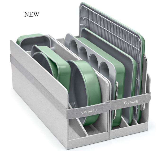 Caraway Nonstick Ceramic Bakeware Set (11 Pieces) - Sage, NEW