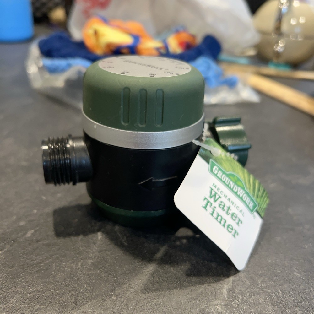 New GroundWork Mechanical Water Timer ABS Plastic Green 8 Separate Settings
