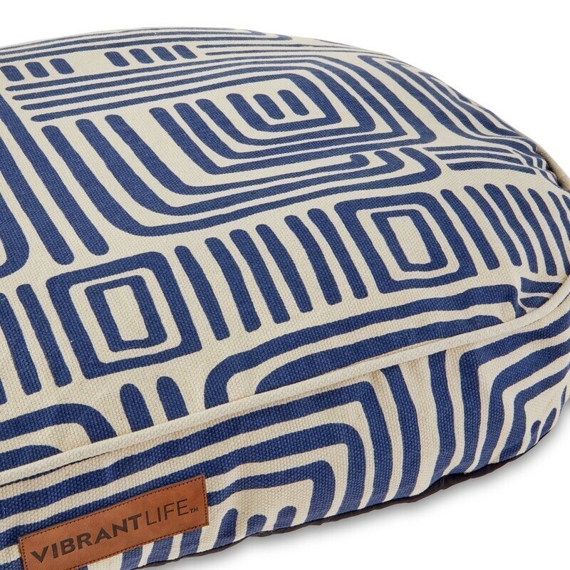 Comfortable Oval Durry Pet Bed Dogs High Loft Machine Washable Soft Support New