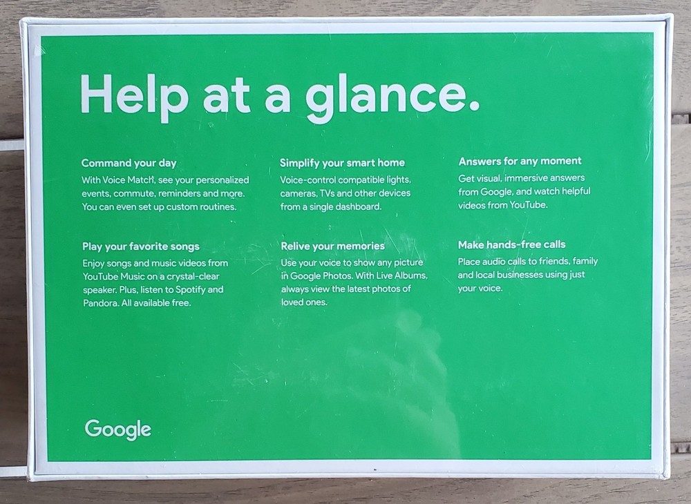 Google Home Hub Smart Display GA00515-US Wi-Fi Bluetooth Google Assistant