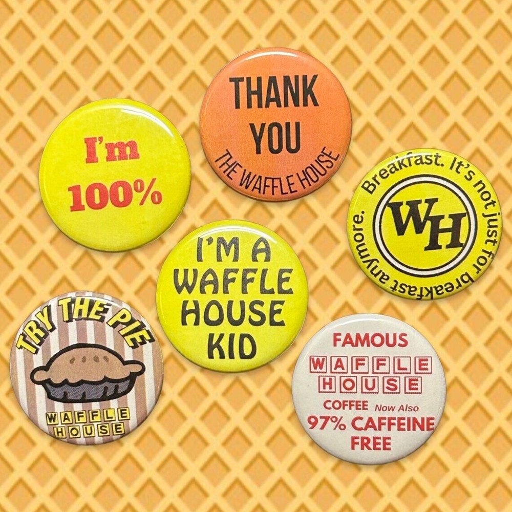 Waffle House Replica Button 6-Pack #2