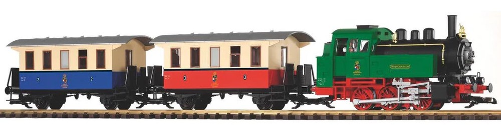 PIKO G-Scale Train ~ Classic BR80 Steam Passenger Starter Set ~ 38130