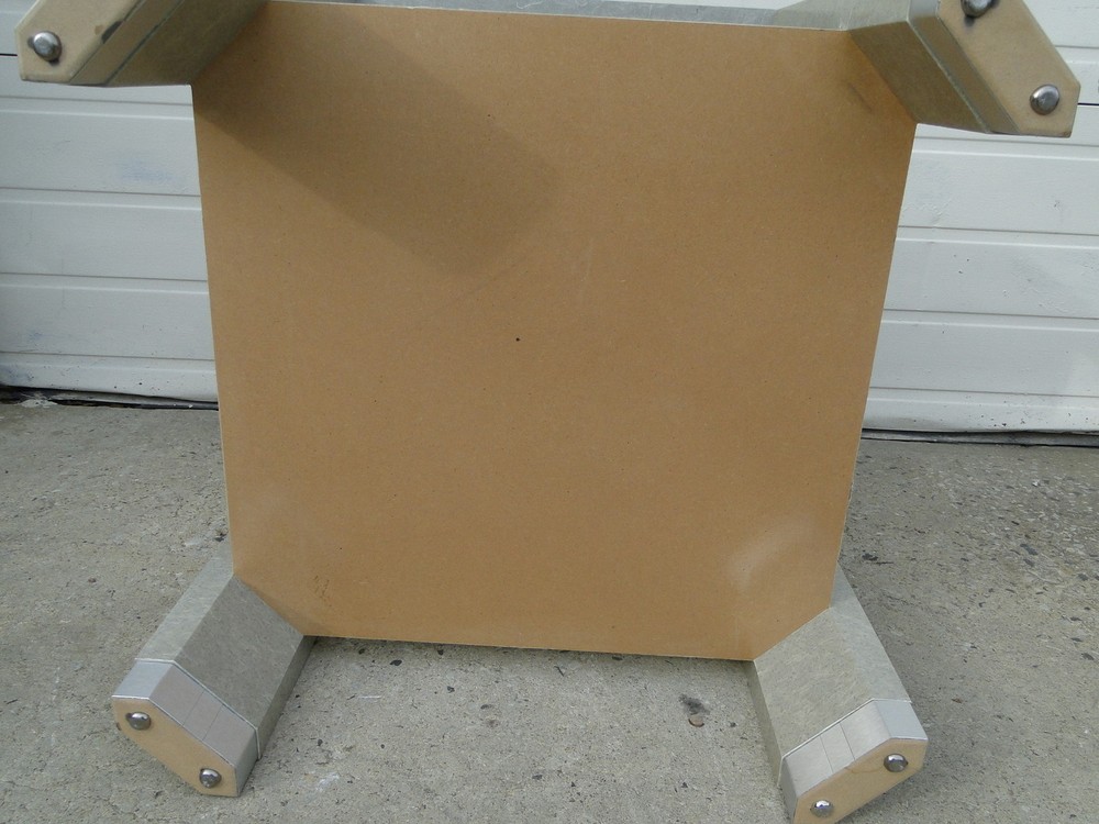 mid century style cube lamp end table night stand