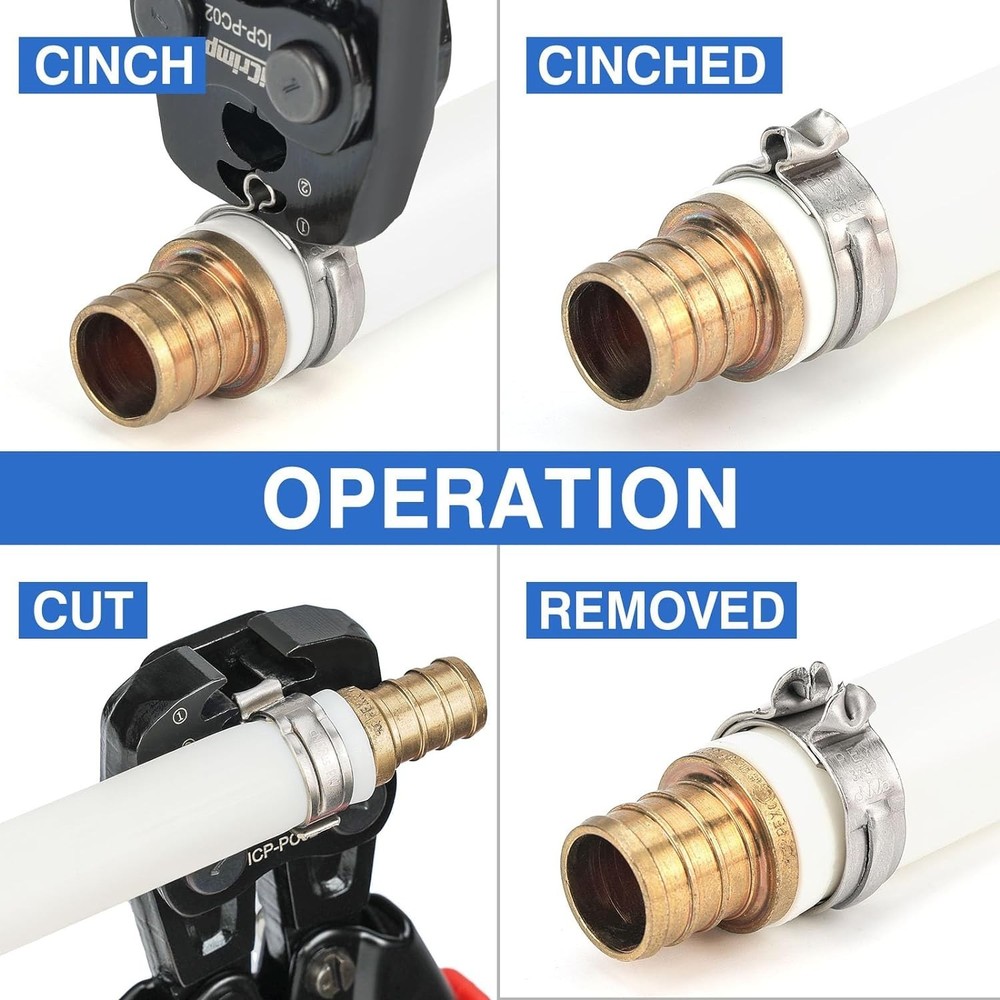 Professional PEX Clamp Crimping & Cutting Kit