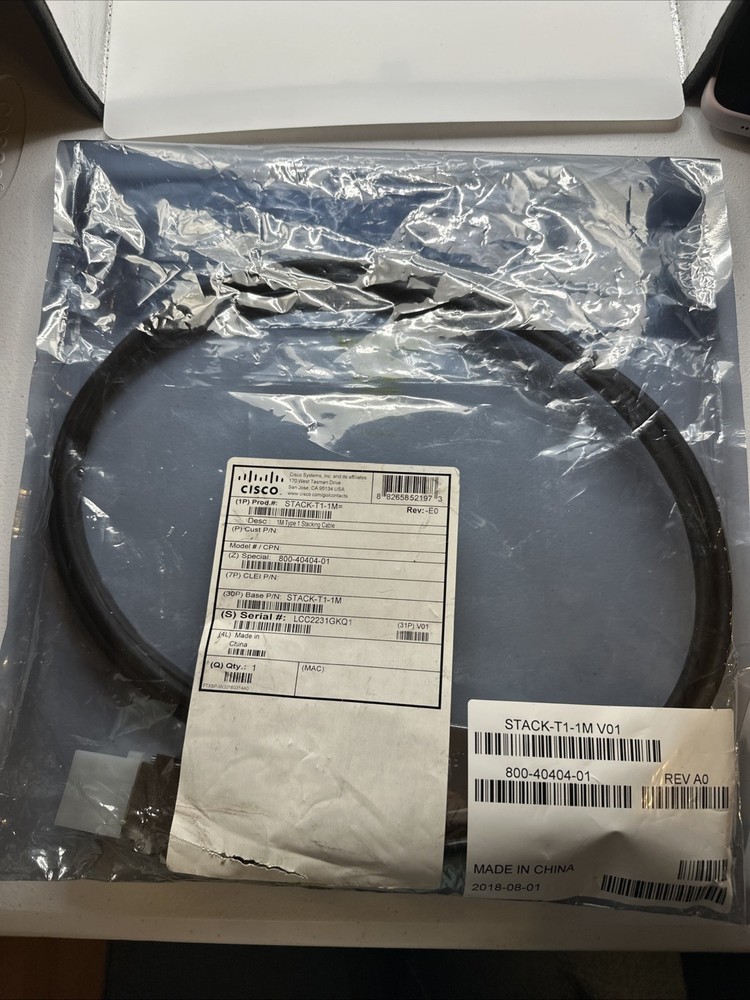 Cisco STACK-T1-1M StackWise 1M Stacking Cable