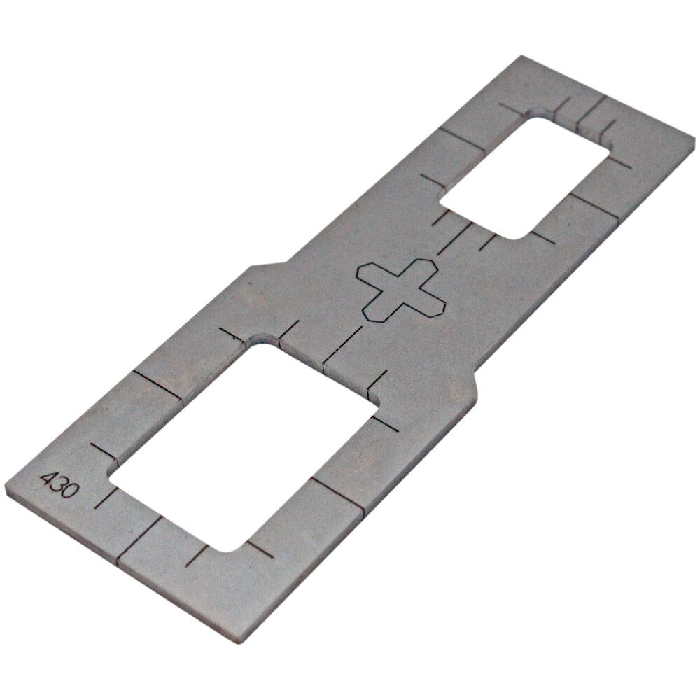 Plasma Stencil -  Rocker Switch - Rectangular Plasma Cutter Guide