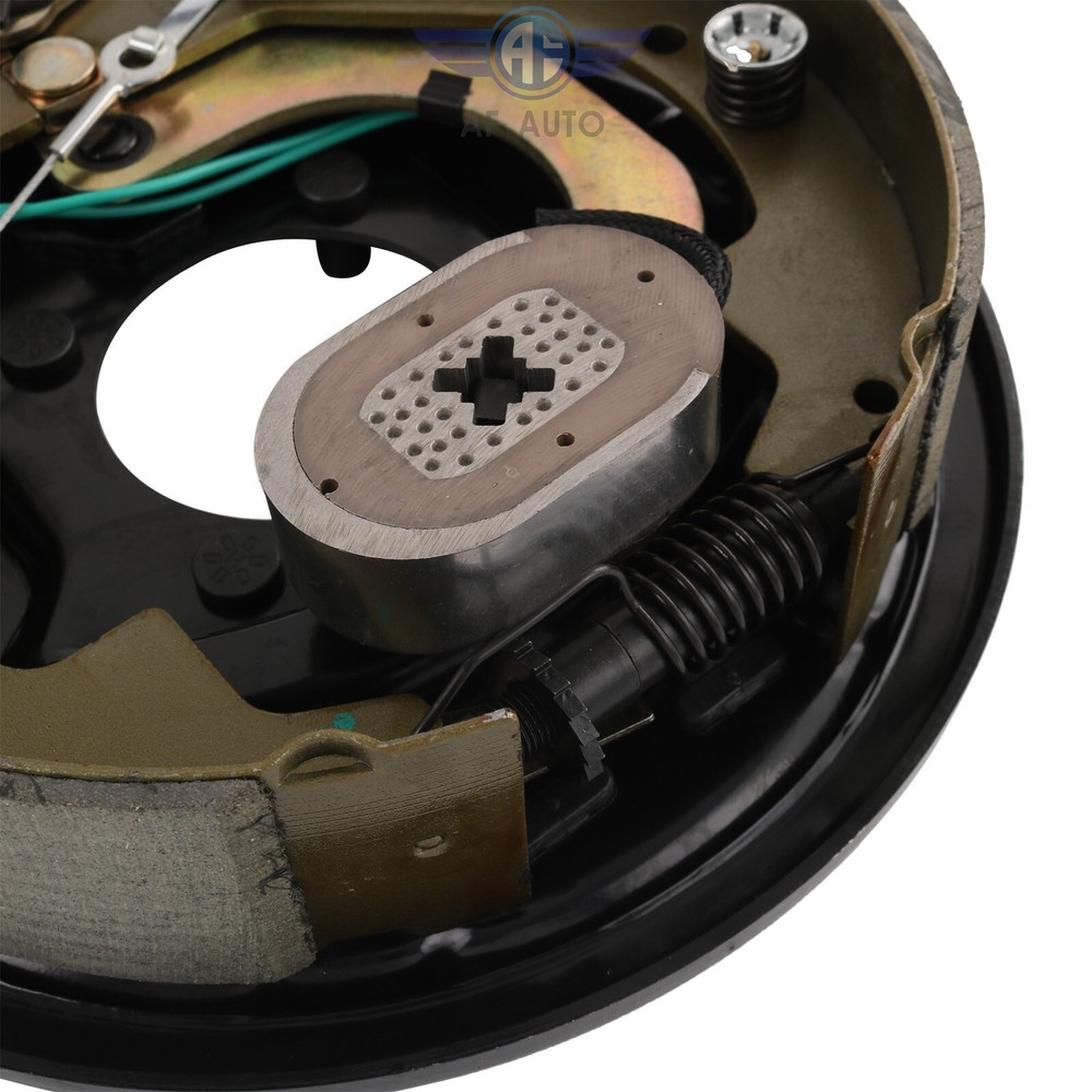 Set Electric Trailer Brake Assembly 10" x 2-1/4" Self-Adjusting 1 Left & 1 Right