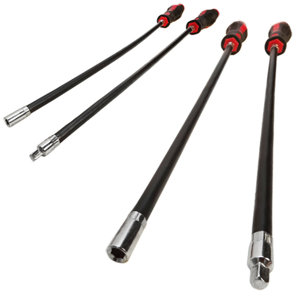 20'' Bendable 1/4'' Socket Bits Driver Set Long Reach Flexible Driver Set 2 Pc