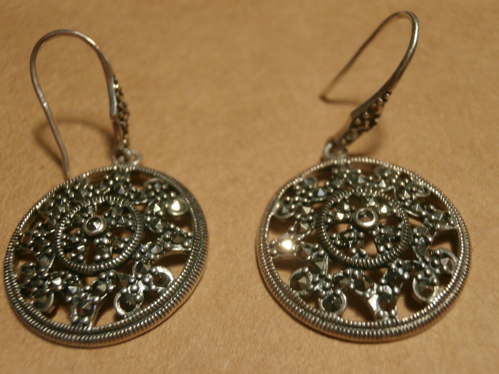 China 925 A  Silver Round Earrings