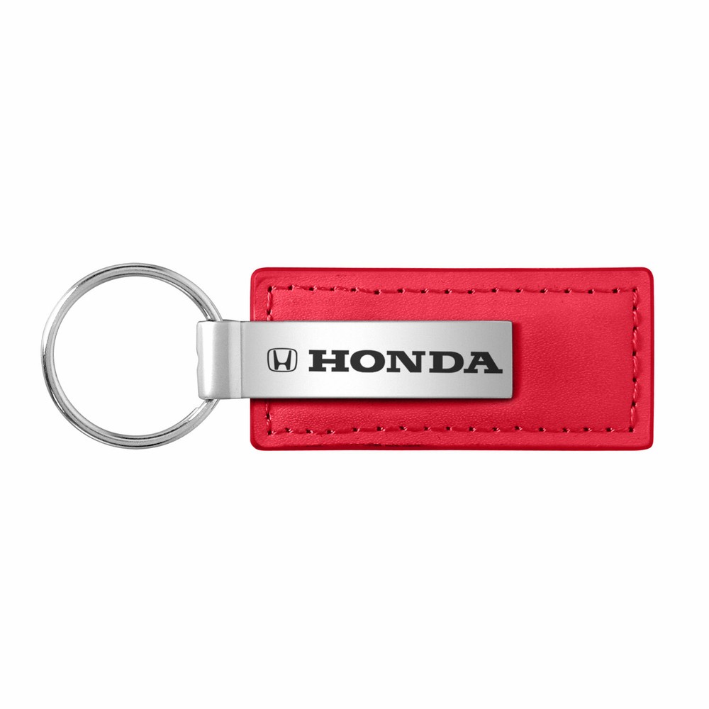 Honda Red Leather Key Chain Keychain, Official Licensed