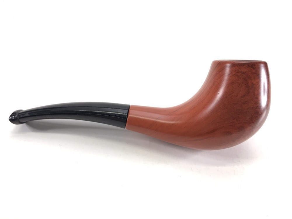 Wood Sherlock Curved Smoking Pipe NEW 5.5” Nirvana Pipe