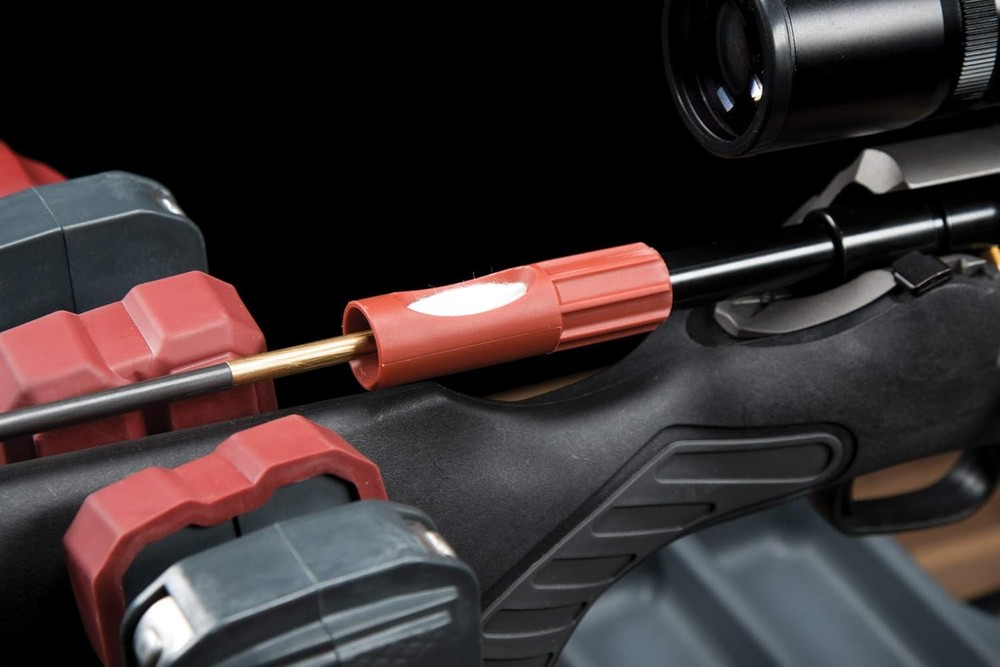 Tipton Universal Bore Guide with 3 Muzzle Guides for One Size, red, black