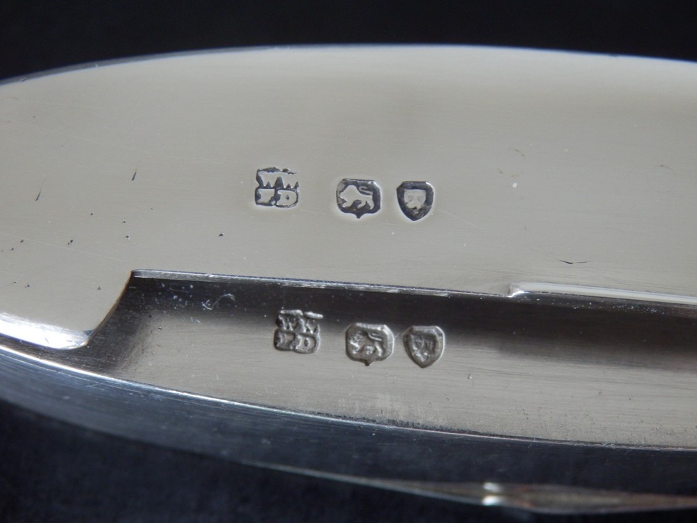 Antique Victorian Wright & Davies Novelty Solid Silver Vesta Case London 1890