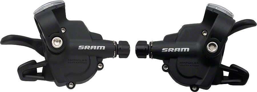 SRAM X3 Trigger 3x7sp Shifter Set, Black